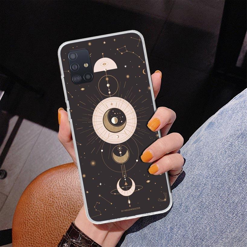 Moon Mystery Totem Witche Phone Case For Samsung Galaxy A52 A32 A22 A12 A51 A31 A50S A30S A20S A10S Note 20 Ultra 10 Plus S10 A7