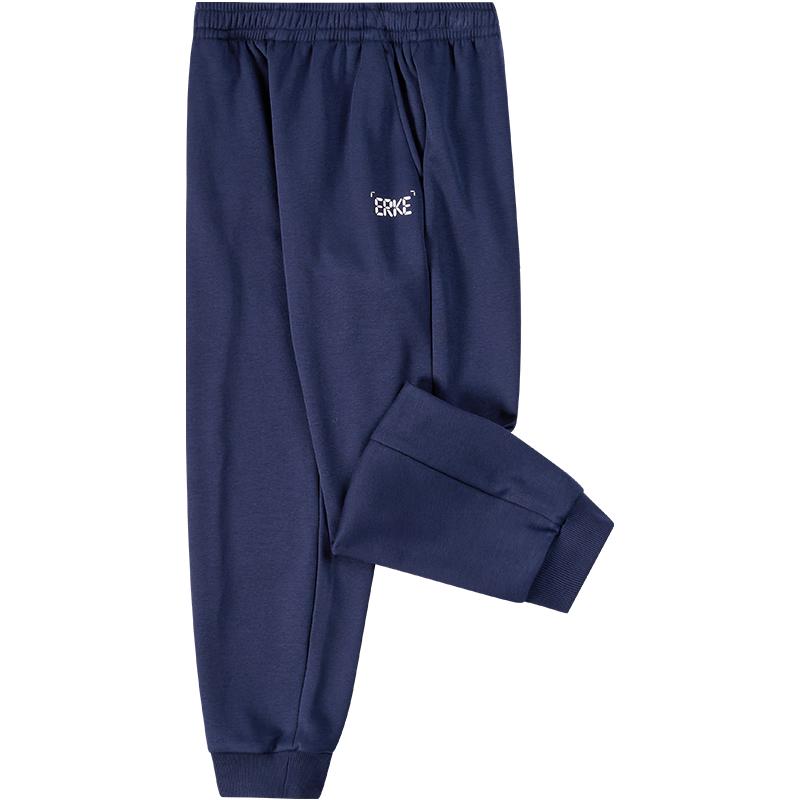 ERKE Kids  Unisex Thickened Knit Warm Long Pants 160