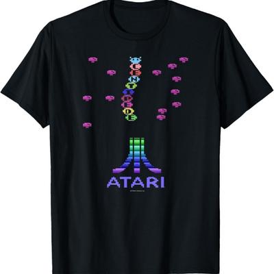 Ripple Junction X ATARI Centipede Arcade 8 Bit Gamer Design T-Shirt