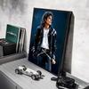 M-Michael J-Jackson Sänger Poster Aufkleber Gemälde Wandbild HD Wandaufkleber für Schlafzimmer Wohnzimmer Zuhause Selbstklebende Dekoration Geschenk