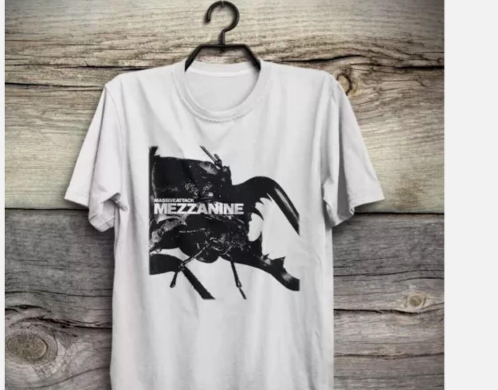 Massive Attack Mezzanine 1998 Футболка Ретро ХОТ ХОТ футболка Унисекс Футболка L