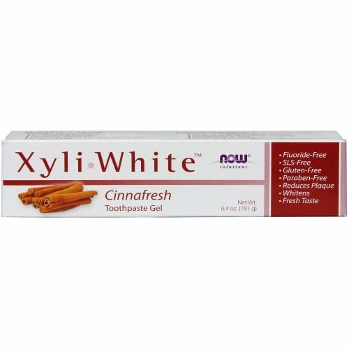 

Natural xylitol toothpaste gel, cinnamon flavor, fluoride-, SLS-, and saccharin-free!