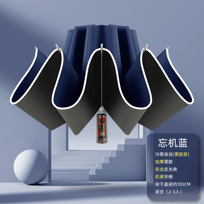 Fully automatic three-fold joint closing machine, hemming reflective strip reverse vinyl umbrella folding umbrella