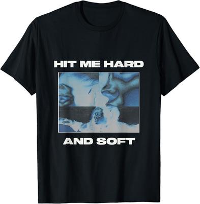 Offizielles Billie Eilish HIT ME HARD AND SOFT Invertiertes Schwarzes T-Shirt