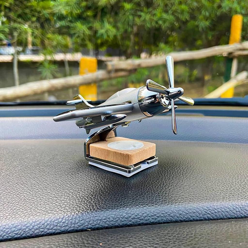 Solar Cessna Aircraft With Unique Fragrance Car Air Fresheners Ornaments Solar Energy Rotate Helicopter Aromatherapy Decor for Car Office Home