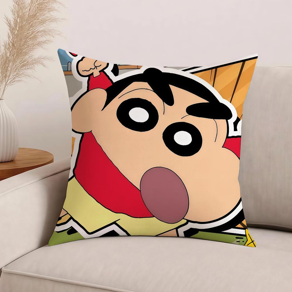 CCRAYON SSHINCHAN Pillow Case Office Cushions Suitable For Sofa Car Bedroom Decorative Cushion Cover 30x30CM(12x12In)