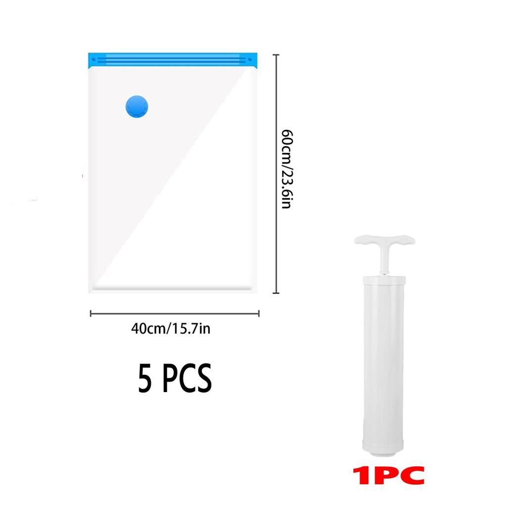 15 Pack Vacuum Storage Bags, Space Saver Bags  Compression for Comforters and Blankets, Sealer Clothes Storage Travel Organizer,