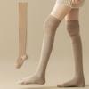 Solid Color Thigh High Stockings Women Trendy Casual Over The Knee Female Long Socks Thermal Warm Cotton Tall Tube Leggings