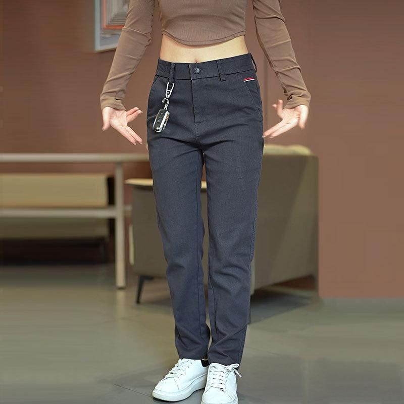 

Дизайн Весна Мужские повседневные брюки Весна Осень Обычные эластичные узкие деловые рабочие брюки Мужские брюки 29