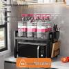 Extendable Microwave Oven Storage Rack
