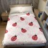 Ladybug & Florals Flannel Blanket Warm Soft Halloween Christmas Couch Warm Cozy Decorative Decor Gift for All Season