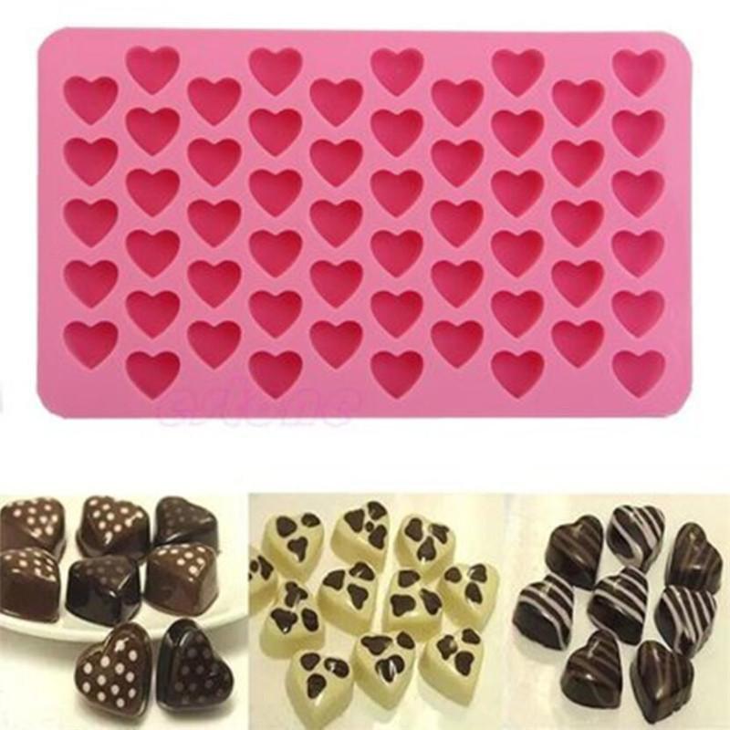 Mini Heart Mold Silicone Ice Cube Tray DIY Chocolate Fondant Mould 3D Pastry Jelly Cookies Baking Cake Decoration Tools