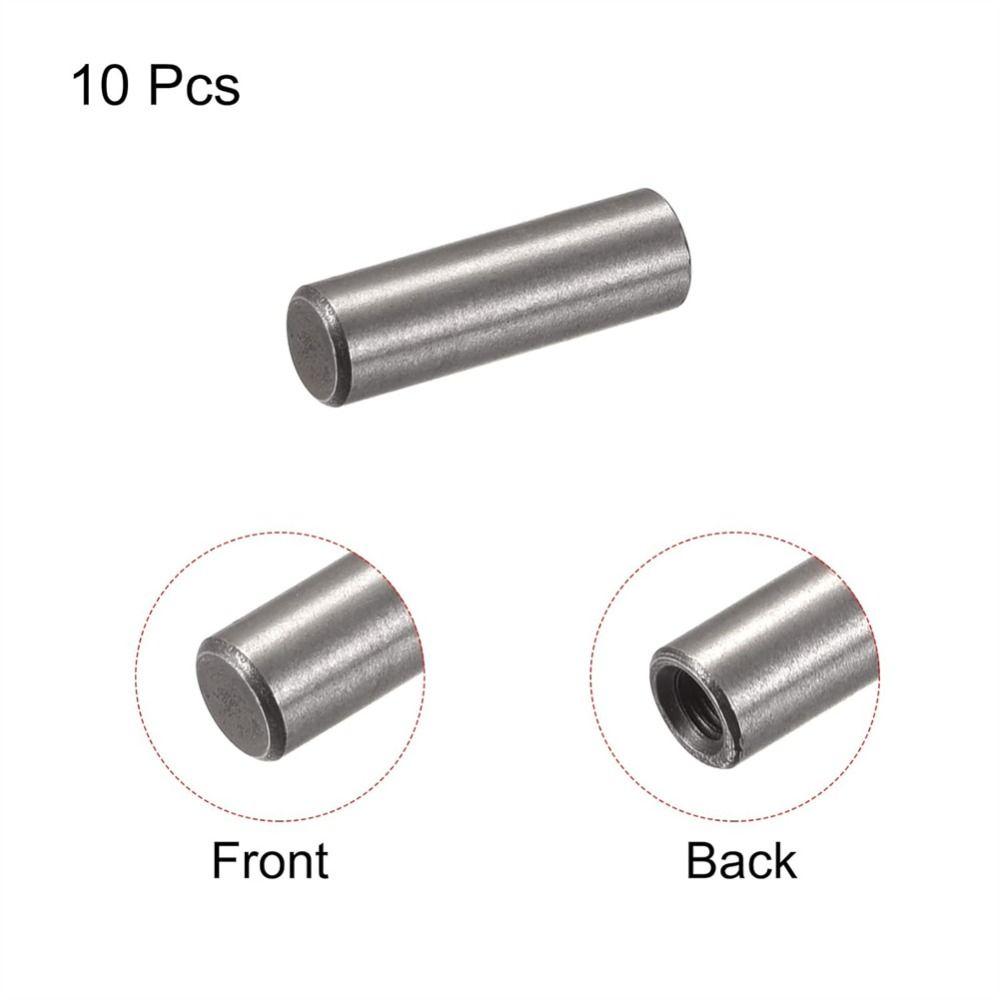10Pcs M3 Internal Thread Cylindrical Pin 4mm/5mm Diameter Hardware Pins Internal Thread Dowel Pin