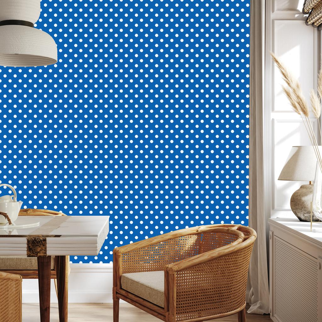 Blue and Blue Dots Wallpaper, Subtle Detail 50x1000