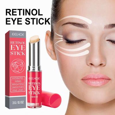 Retinol Eye Cream Stick Repair Eye Skin Firming Fine Lines Tender Moisturizing Eye Care Anti-Wrinkle Eye Cream