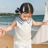 Koala Nose Kids' Seaside Sailor Collar Cotton Top