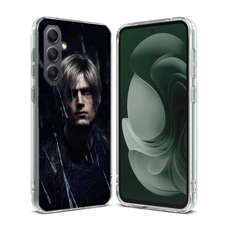 Leon Kennedy Resident Evil 4 Phone For Samsung A15 A25 A35 A55 A71 A51 Galaxy S9 S8 S10E A41 A31 A11 M12 M32 M30S M51 M52 J8 J6