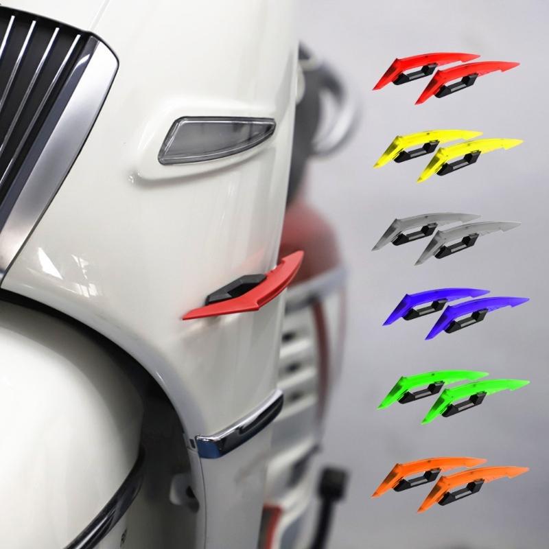 Motorrad-Winglets Verkleidung Motorradflügel Aerodynamische Winglets Spoilerflügel Modifikationszubehör für 250SR Langlebig