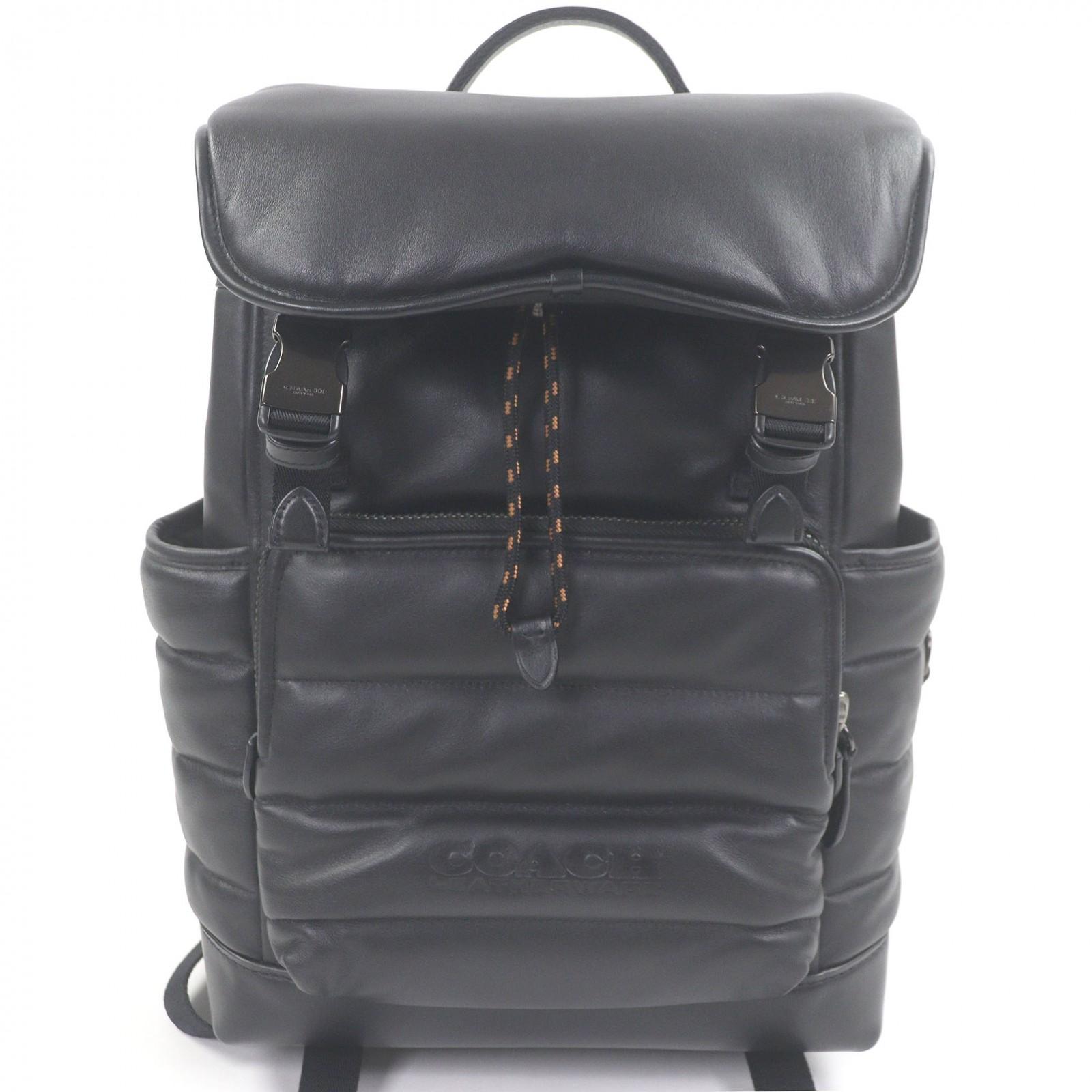 

Excellent COACH Backpack Daypack League Flap Backpack with Quilting Used