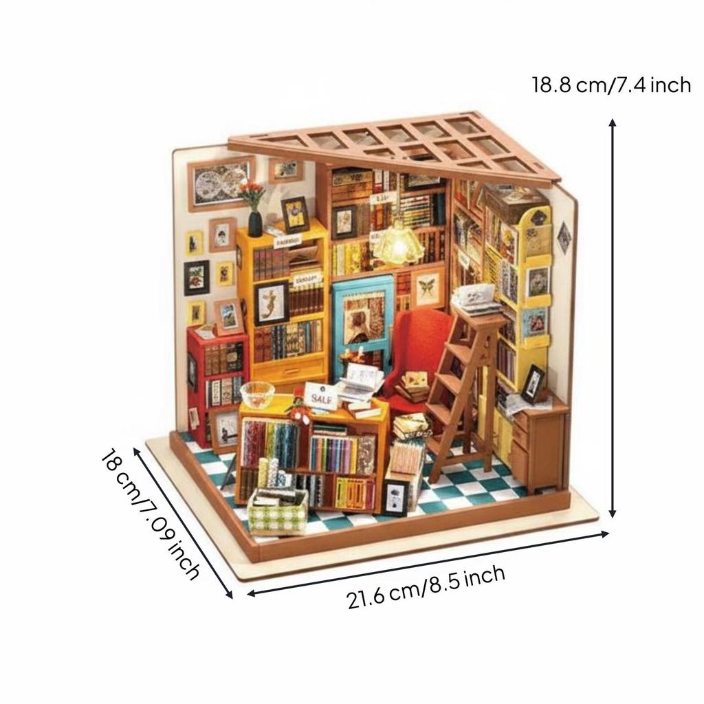 Mystical Book Store Model Gift Idea DIY Miniature Bookshop Creative Project Mini Bookstore for