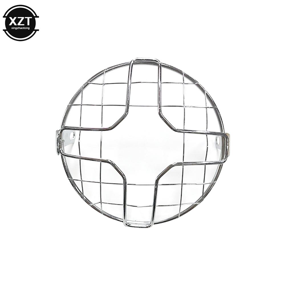 6.5 " Motorcycle Universal Vintage Headlight Protector Retro Grill Light Lamp Cover For Harley Ducati Chopper Yamaha Cafe Racer