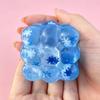 Squishy Maltose Snowflake Cubes Fidget Toy Soft Slow Rising Cubic Maltose Squeeze Toy Fun Anti-Stress Sensory Toy Christmas Toys