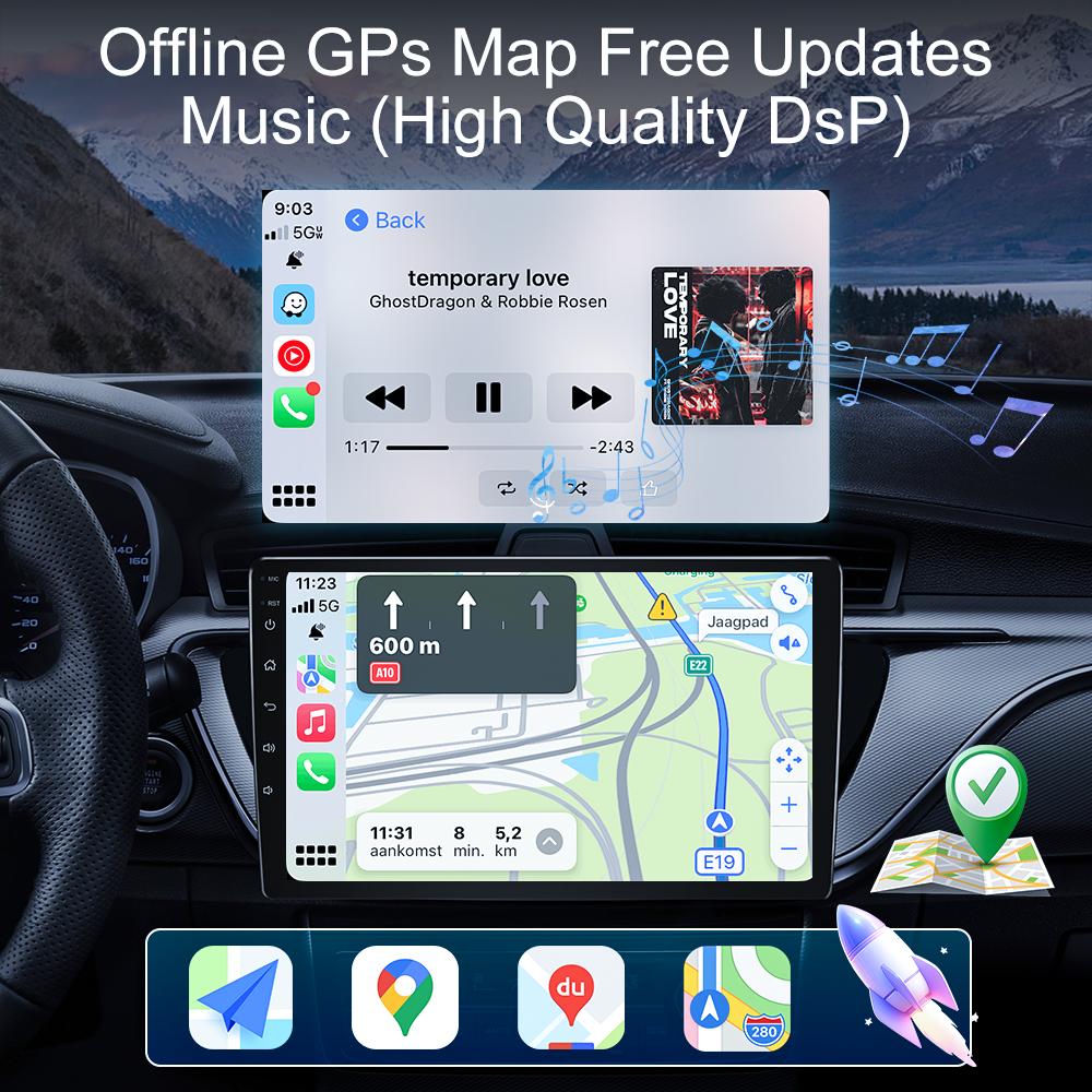 Android 16 Radio For Dodge Caliber Jeep Compass 1 MK Patriot 2006 - 2010 Multimedia Player Stereo Head Unit GPS Navigation HDR
