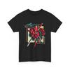 Dagger Pierced Rose with Snake T-Shirt | Red Devil Tattoo Style, Cool T-Shirt