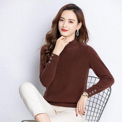 Women's Half-High Neck Wool Sweater
