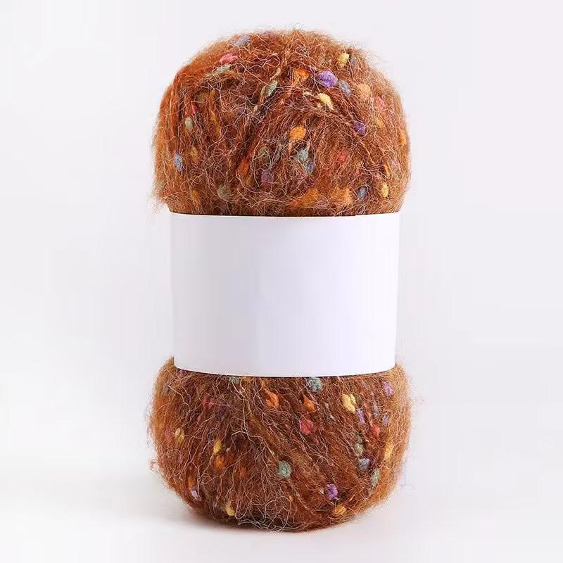 Kolorowa moherowa polarowa ręcznie tkana nić DIY do szalików, czapek, toreb, ubrań i lalek