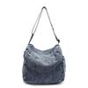 2025 new versatile women's denim messenger bag large-capacity women's tote bag student tutoring bag
