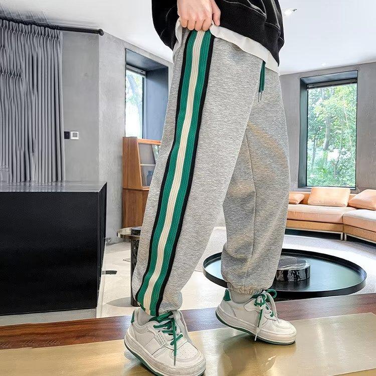 Boys' Spring and Autumn Pants 2025 New Children's Autumn Long Pants Big Boys' Stylish Sports Sweatpants