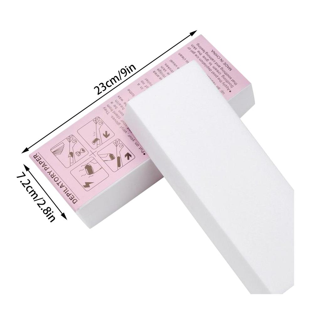 Disposable Beauty Hair Removal Paper 100 Pieces Thickened Non-woven Hair Removal Honey Wax Paper Hair Removal Tool