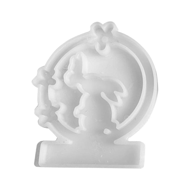 

Easter Rabbit Candle Holder Molds with Base for Making Candle Holder Tealight Holder Easter Decorations Gypsum Ornament