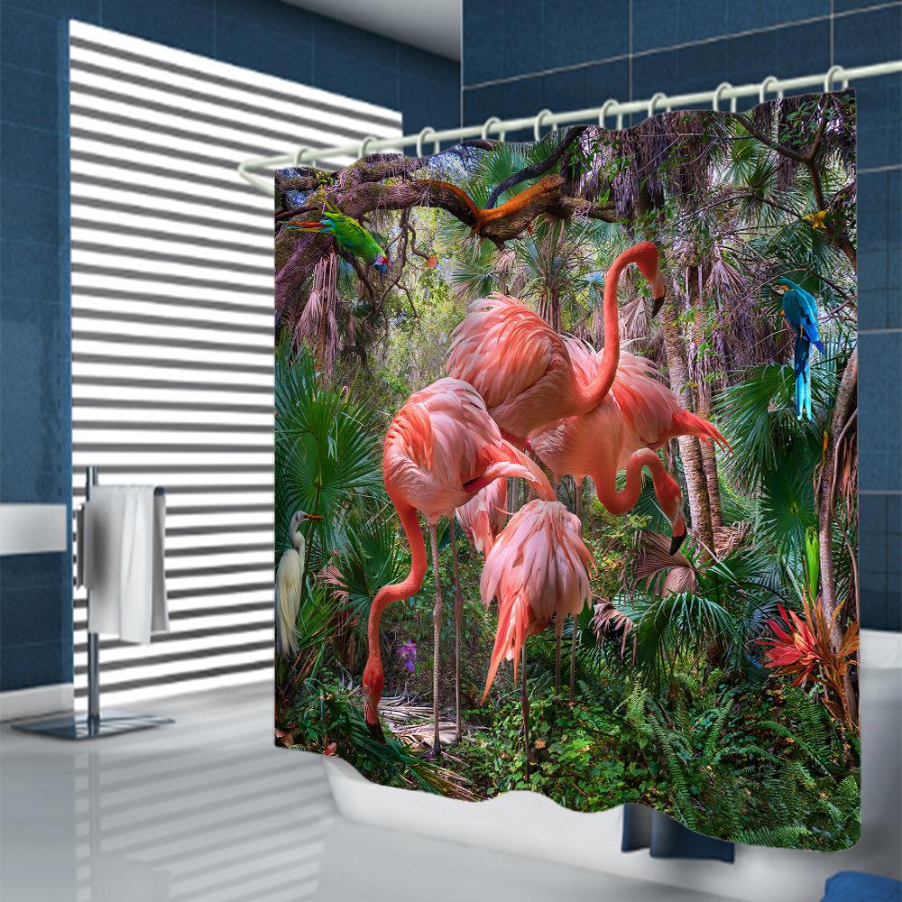 

JINRUN утолщенная водонепроницаемая занавеска для ванной комнаты, устойчивая к плесени, занавеска для душа, занавеска для душевой перегородки, занавеска для душа, занавеска для ванной комнаты, бесплатная перфорация 150*180CM