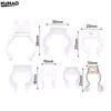 100Pcs Plastic T5 T8 LED Round Neon Fixed Clip Plastic Buckle Transparent White Connector Holder Silica Gel Tube Accessories