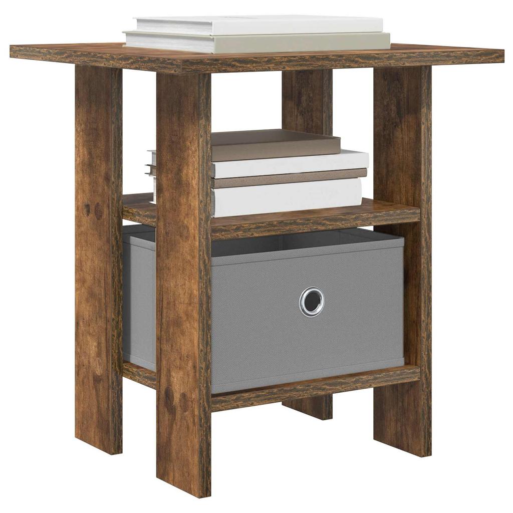 Nightstand 2 pcs Smoked Oak 41 x 40 x 45 cm