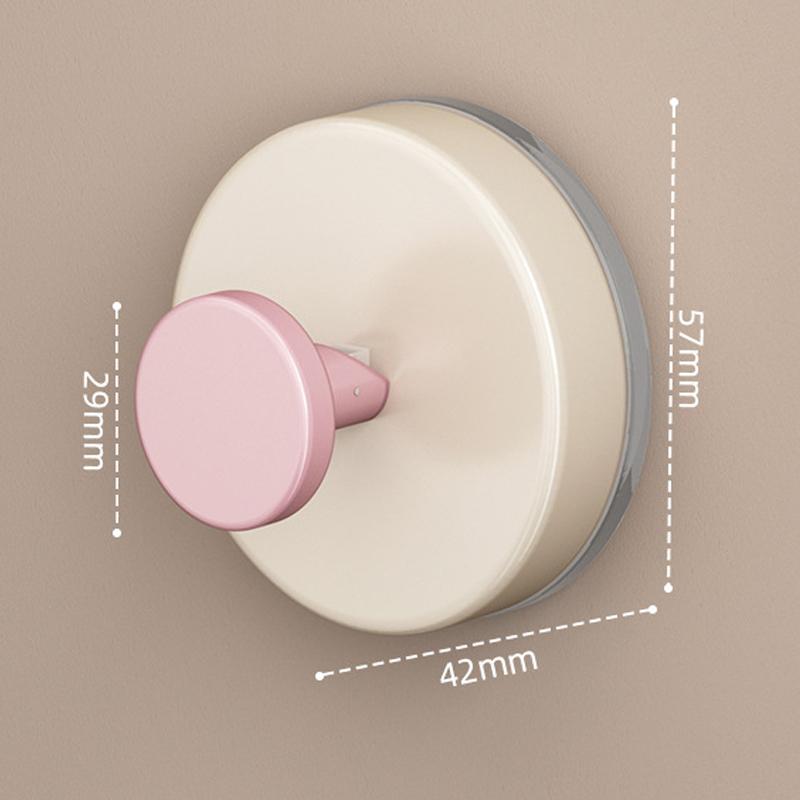 Reusable Abs Suction Cup Hook Punch-Free Wall Mounted Wall Hanger Accessories Vacuum Door Hooks Toilet