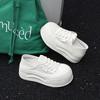 Stepping on shit net shoes women's breathable mesh new summer single net little white shoes thick sole two wear one pedal board shoes