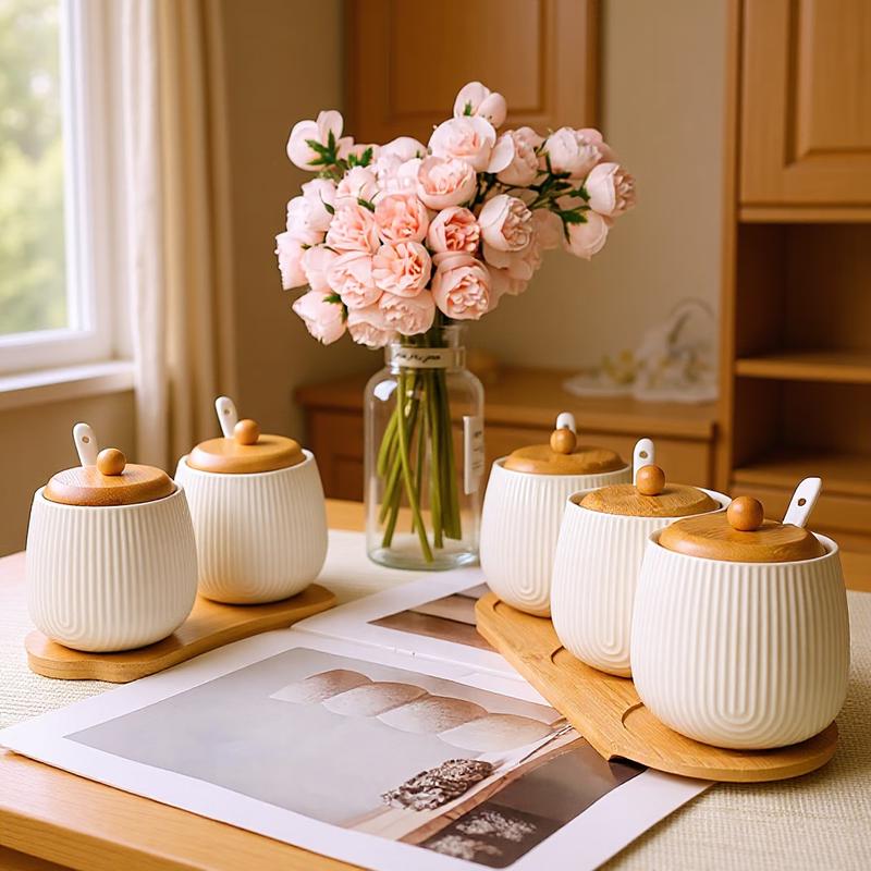 LISM Gewürzgläser-Set mit Bambusregal