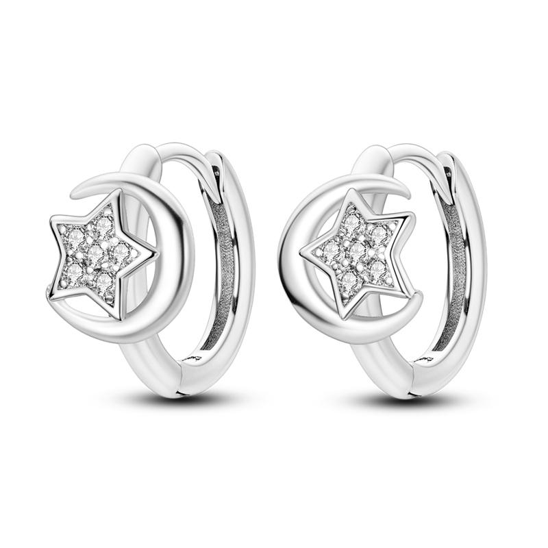 Women's Spring 925 Silver Butterfly Dragonfly Flowers Color Romantic Sweet Earrings Fit for Party Delicate Gift Jewelry