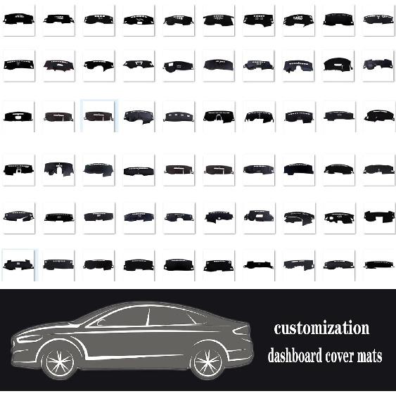 

Чехлы для приборной панели KIA Optima 2016-2020, кожаные коврики для приборной панели, защитные чехлы для приборной панели автомобиля, накладки на внутренние чехлы для приборной панели, чисто черный for Optima 2016-2020