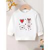 European Sizes Cute Print Pattern Thin Round Neck Hoodie For 0-3 Year Old  Kids | Comfortable And Versatile, Suitable  Outdoor Wear