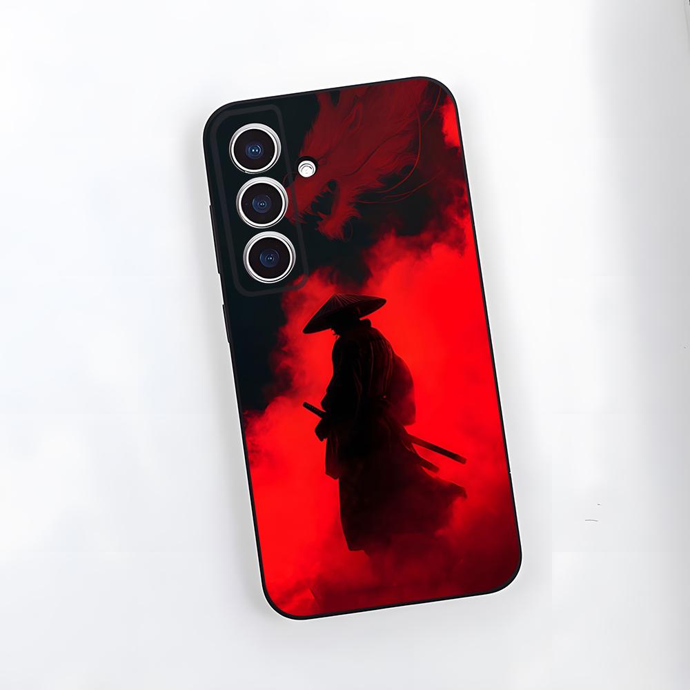 

Чохол для телефону Самурайська Маска Для Samsung A25 A13 A33 5G A54 A36 A35 A56 A52 A14 Ударостійкий М який Чохол Samsung A31 4G
