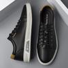 Fashion Men's Outdoor Casual Leather Shoes Genuine Leather Shoes Antiskid Outdoor Skateboard Footwear Classic Tenis Masculino Sneakers