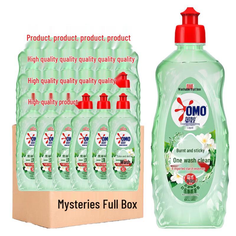 OMO Enzyme Dishwashing Liquid, White Tea & Lemongrass, 24 x 500g Pack