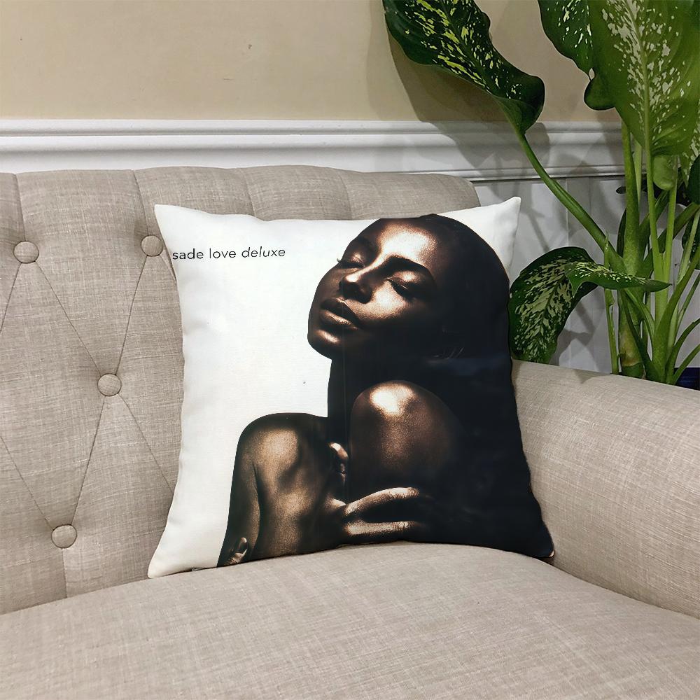 S-Sade Band Rock cushion cover Square Sofa Cushion Cover Casual Skin-Friendly Comfortable Pillow Cover