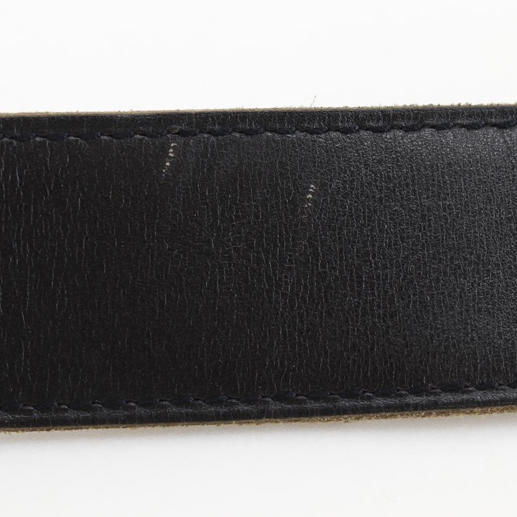 Hermes H Belt 85 Belt Reversible Black / Brown Calfskin Unisex Used