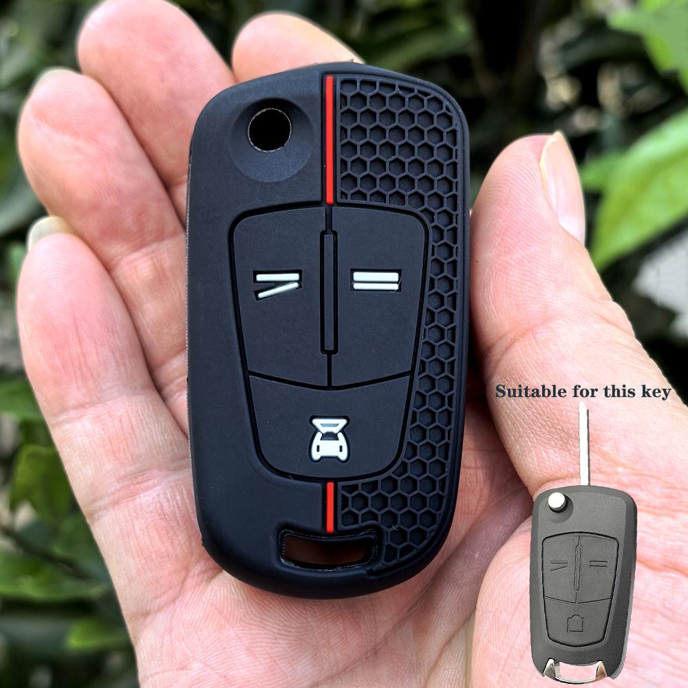 

Silicone Car Remote Key Case Cover Shell Fob For Opel Vauxhall Astra H Corsa D Vectra C Zafira Astra Vectra Signum 2/3Bnt