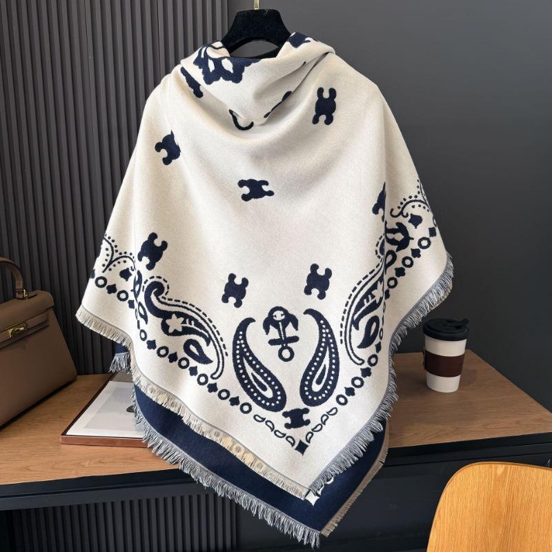 New classic color letter large square scarf simple and versatile fashion scarf shawl autumn and winter warm women